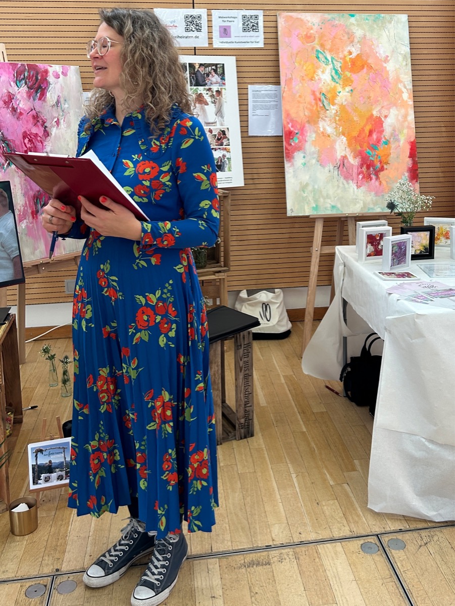 Sandra Obel Kunstwerk Messe Gespräch