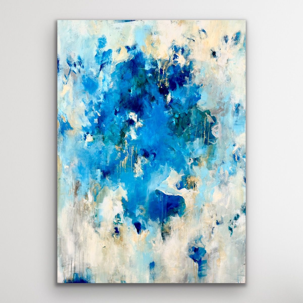 Kunstwerk Imagine. Abstraktes Gemälde von Sandra Obel.