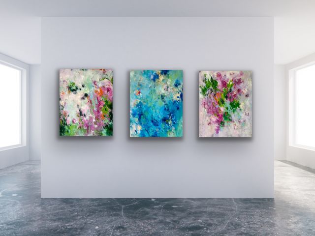 Serie All in you. Abstrakte Gemälde von Sandra Obel.